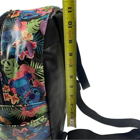 Loungefly Disney Lilo & Stitch Mini Backpack Stitch Poses Hawaiian Tropical - Picture 12 of 14